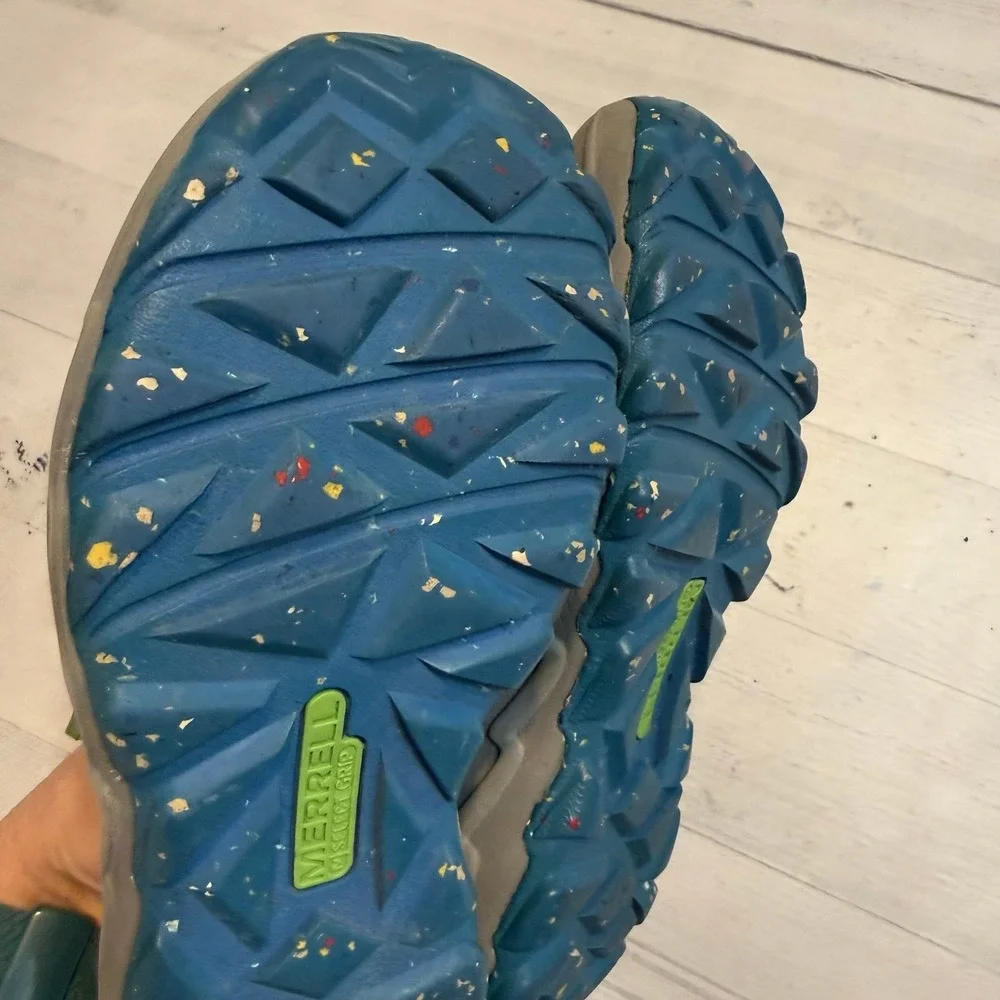 Merrell kids hydro 2.0 waterproof shoe grey blue youth size‎ 2